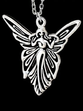 Fairy Queen Ethereal Angel Regal Royal Open Wing Fay Faerie Sprite Pixie Pendant